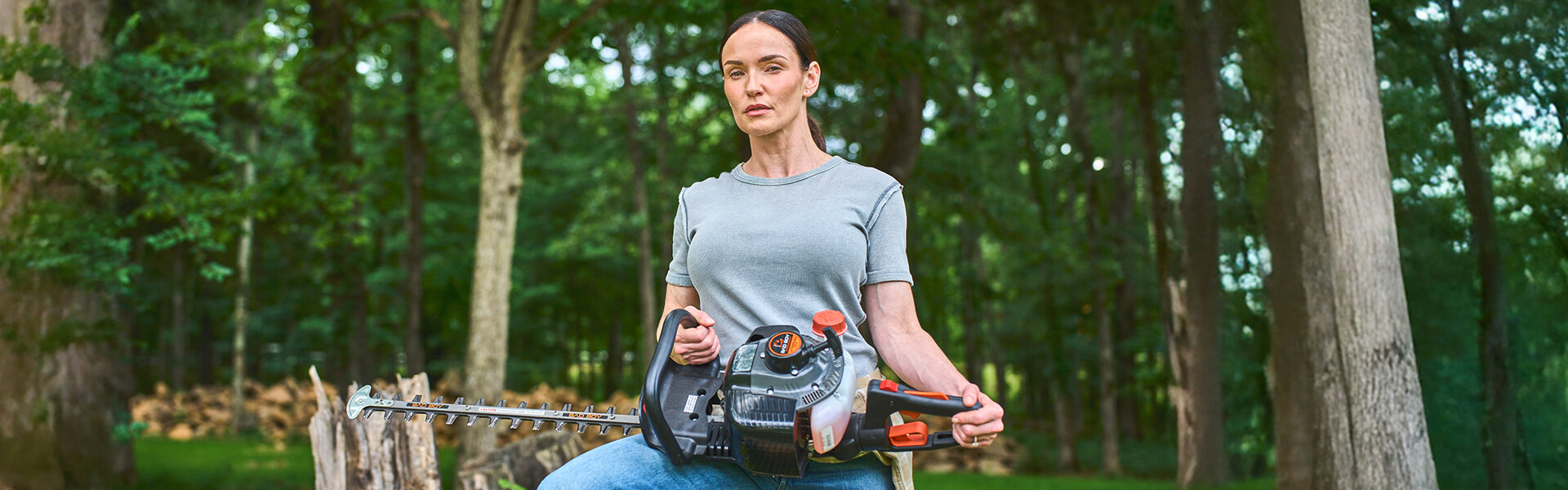 Gas-Powered Hedge Trimmer