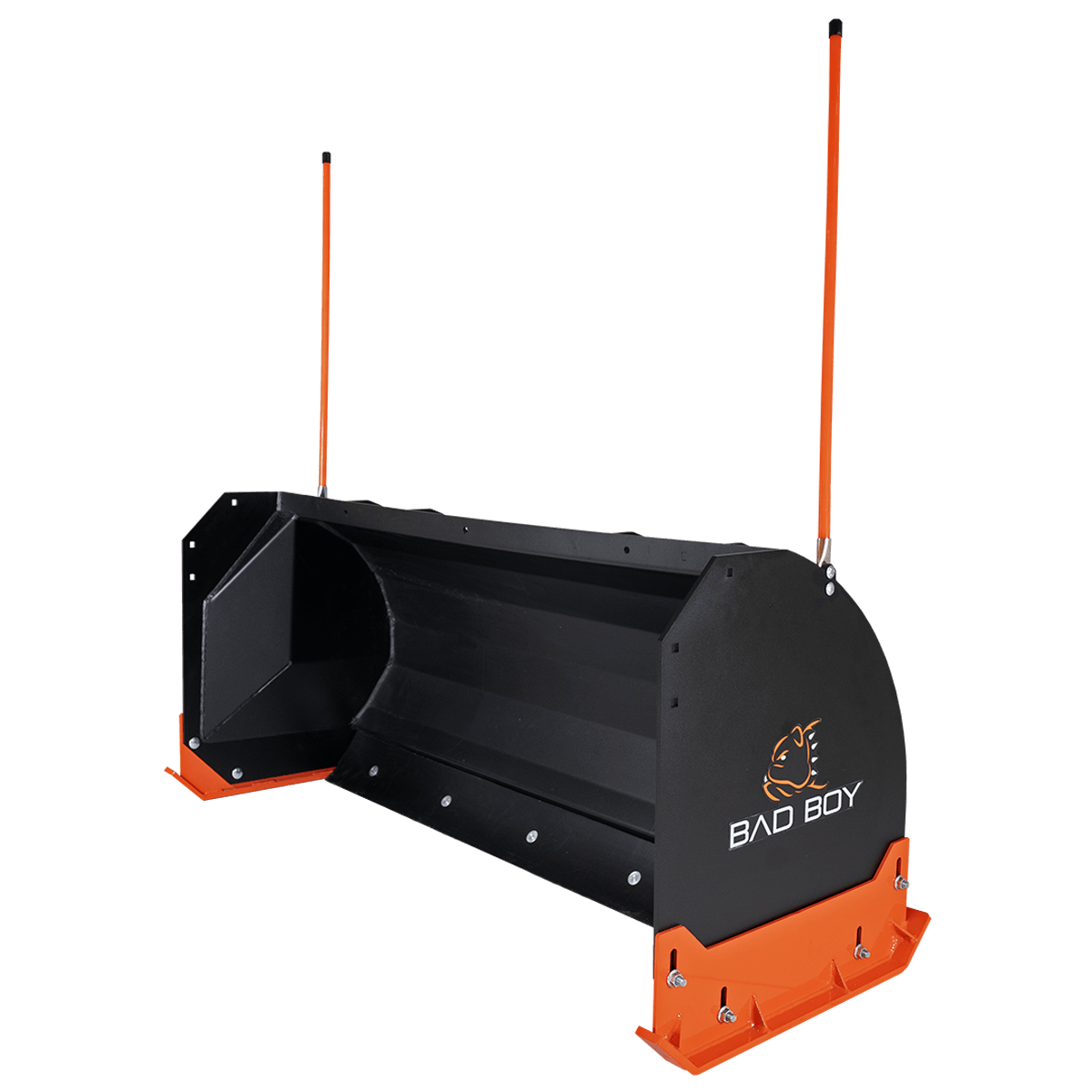 Snow Pusher with Steel Skids